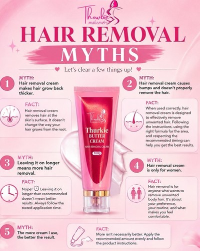 Hair removal cream - removal,