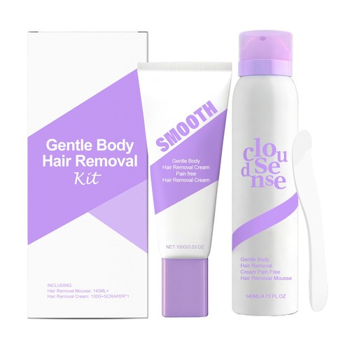 Gentle body hair - hair, removal